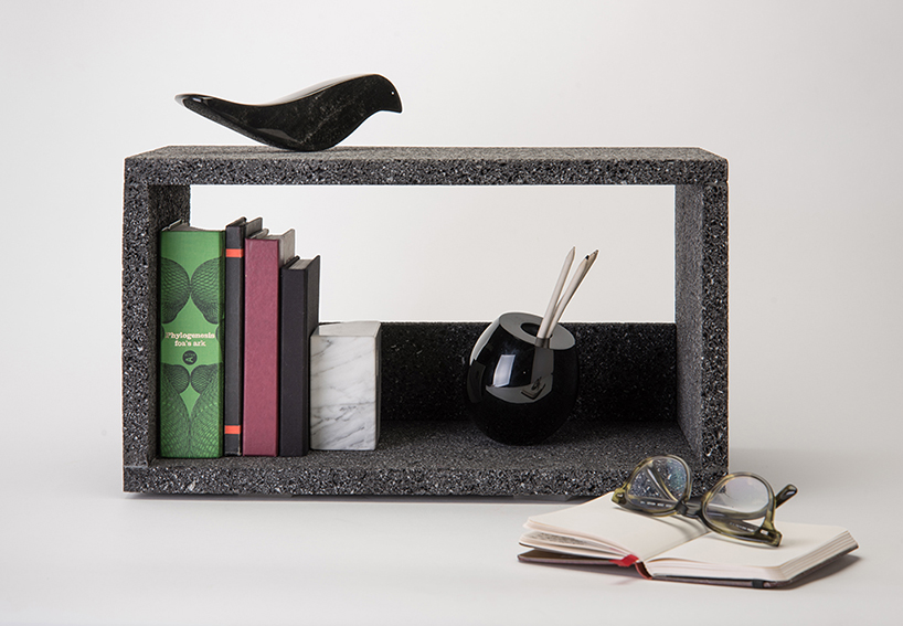 peca studio lava shelves designboom