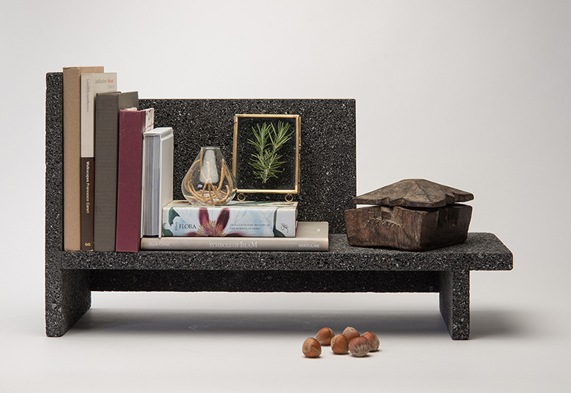 lava shelves peca studio designboom