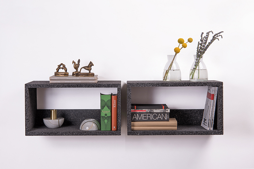 lava shelves peca studio designboom