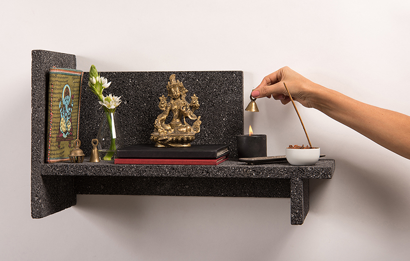 lava shelves peca studio designboom