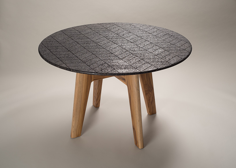 peca studio lava dining table designboom 