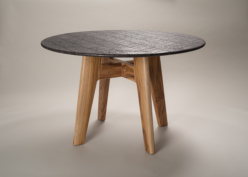 peca studio lava dining table designboom 