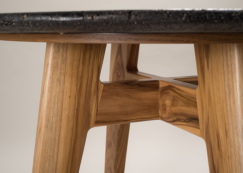 peca studio lava dining table designboom 