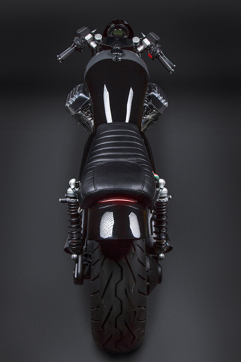 venier customs moto guzzi C2 cafe racer motorcycle designboom