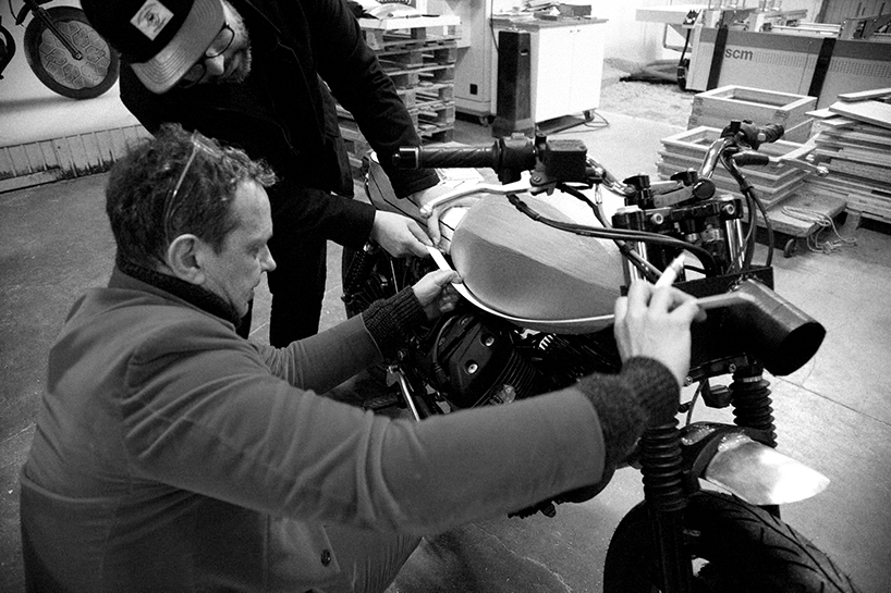 tom dixon x venier unveil tomoto, the official moto guzzi designbuild bike