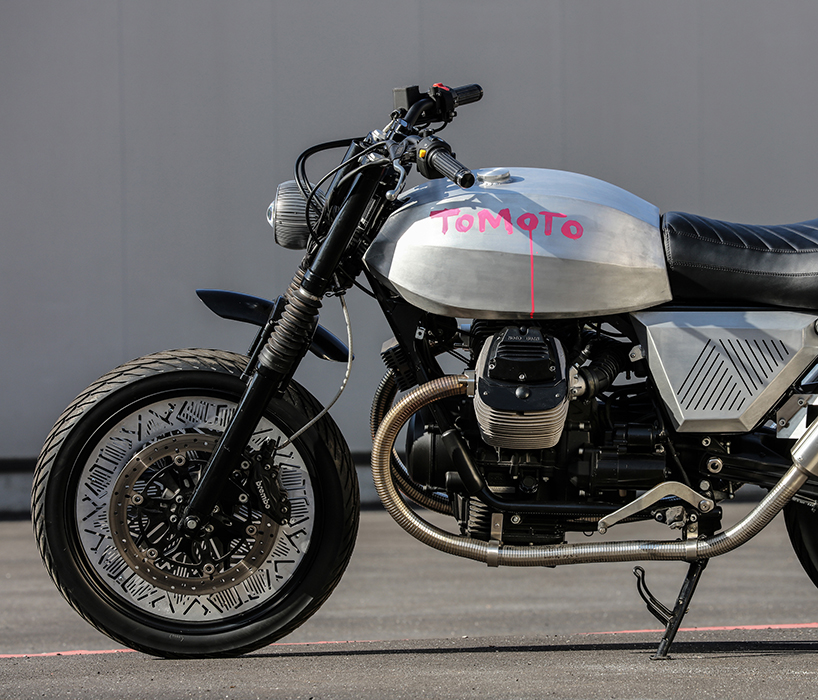 tom dixon x venier unveil tomoto, the official moto guzzi designbuild bike