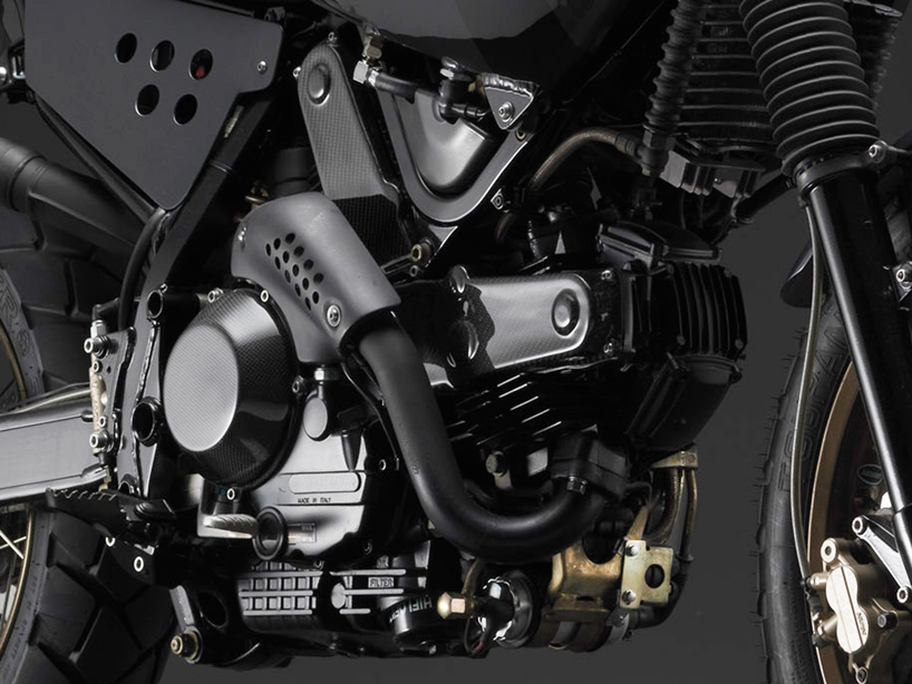 venier customs releases VX traveller, a touring two-seater based on cagiva gran canyon 900 designbom