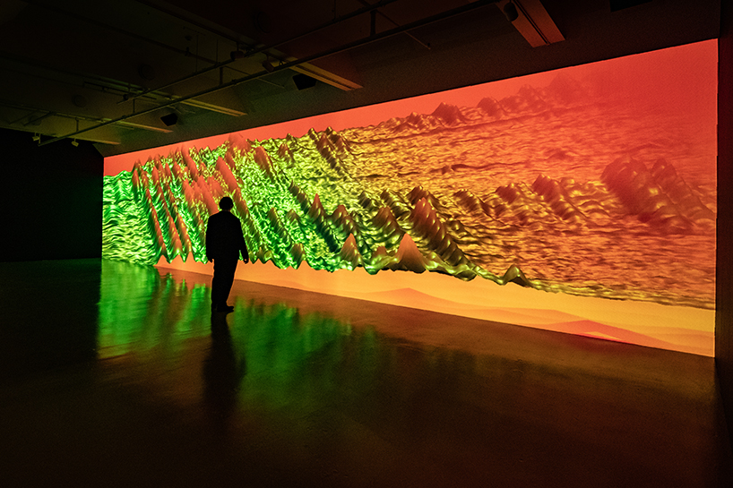 oscillations by miguel chevalier transforms music into colorful moving graphics designboom