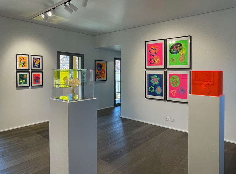 miguel chevalier's fluorescent coral wraps st tropez's lighthouse designboom