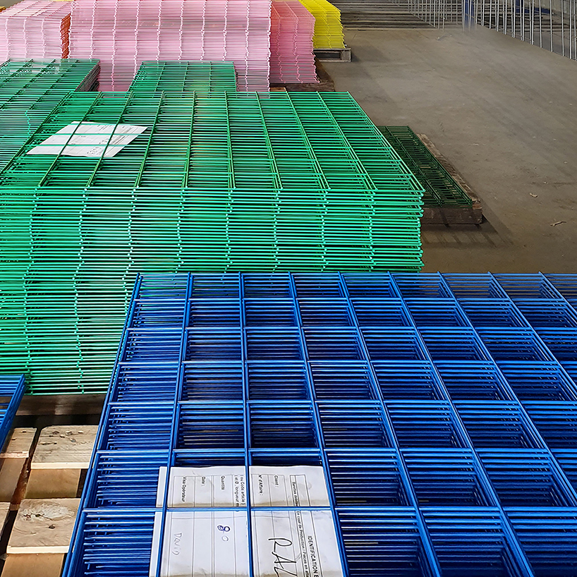 studio 5•5 creates a colorful grid-like scenography for exhibition in paris designboom