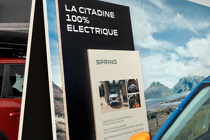 studio 5•5’s eco-friendly car showroom sets flexible furniture on recycled tire bricks