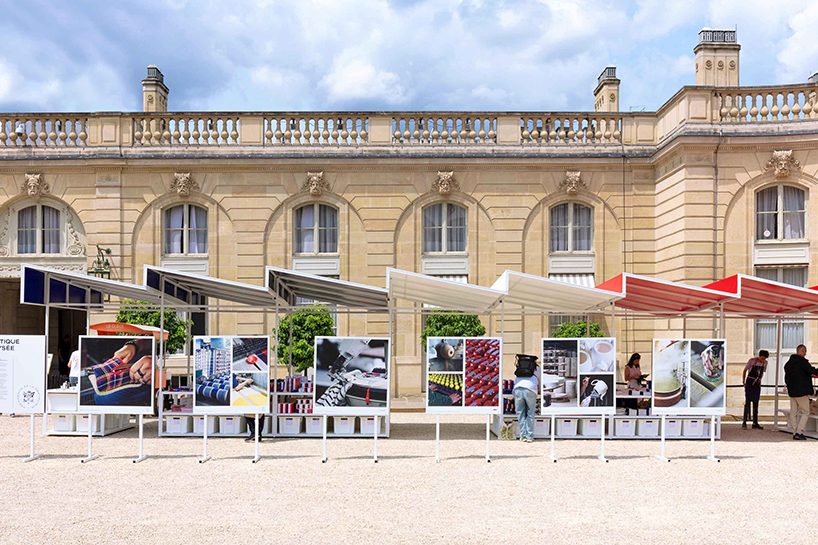 studio 5•5's modular pop-up factory adapts configurations at élysée palace courtyard