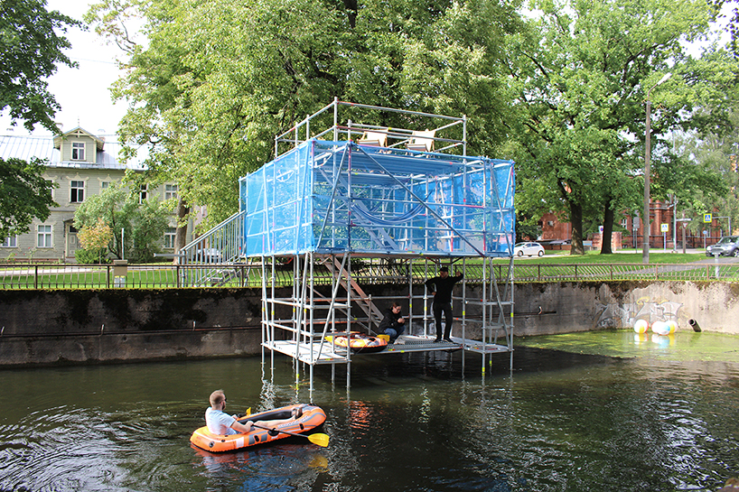 nuno pimenta creates a parasite pool club in an abandoned cooling pool in tartu city center 1