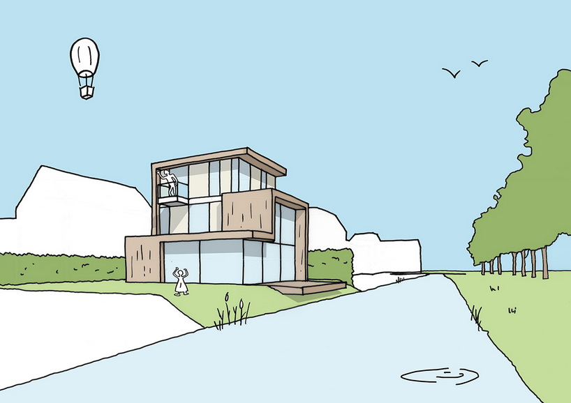 HOYT architecten house gele lis hague designboom 