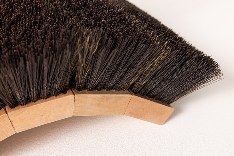five hardware store brooms sculpt playful coatrack by clark bardsley design - 8