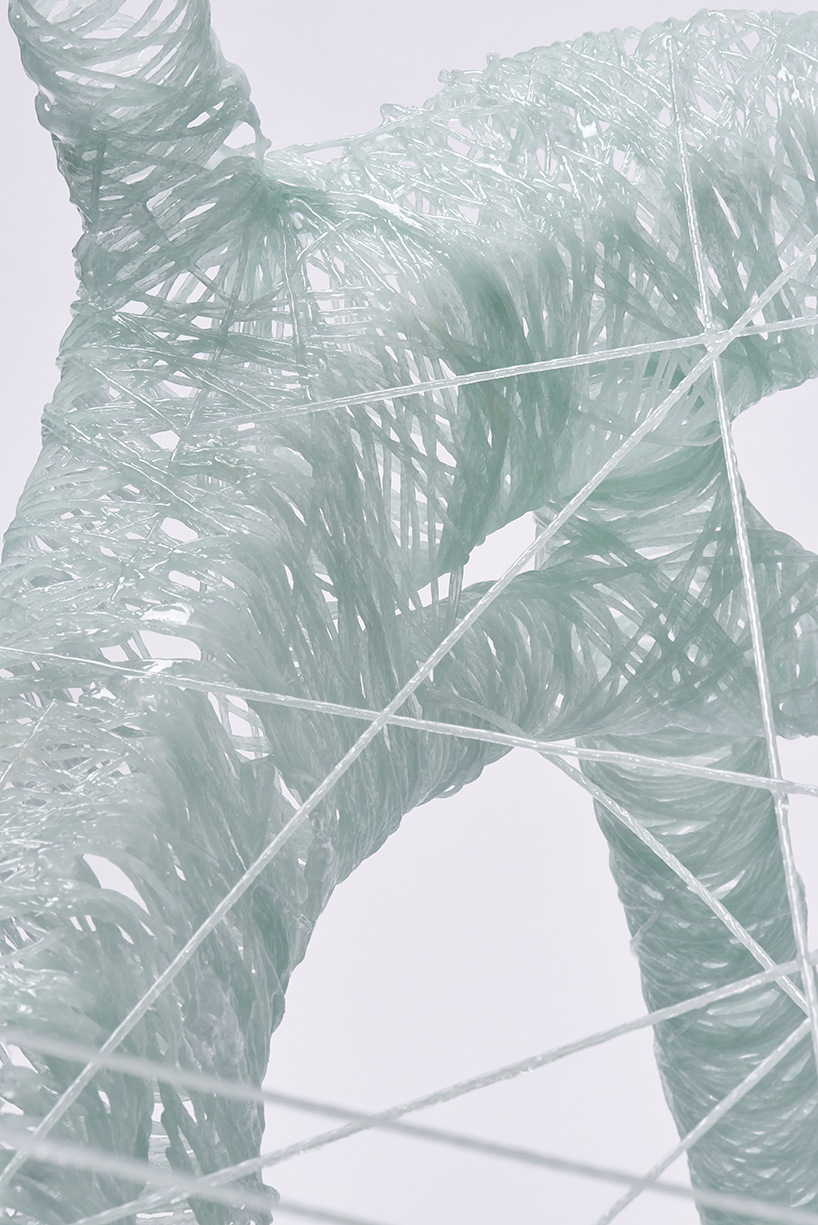 takt project sets fibreglass-shell chair in flames to uncover the underlying value of design