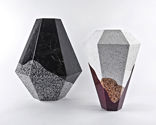 itay laniado + shira keret render scape vases from caesarstone