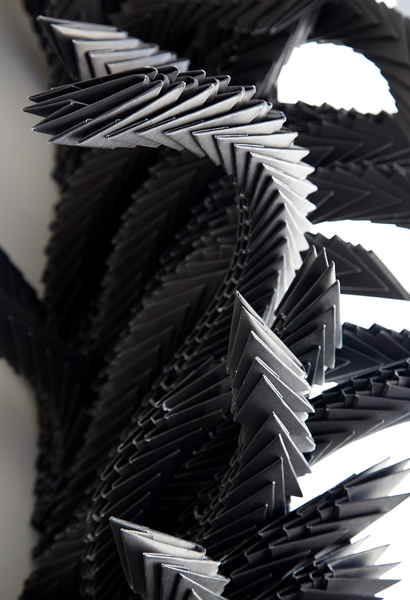 nilly mozer turns modular origami into a creeping 3D parasite - 4