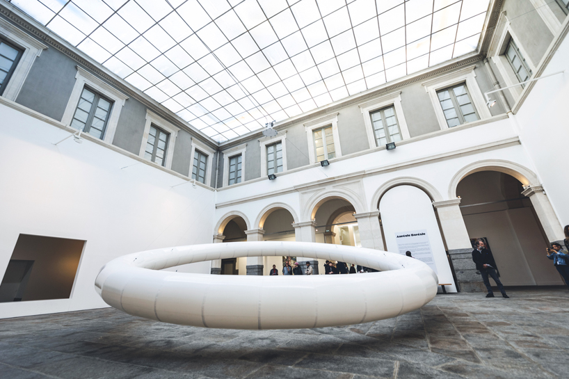 vincent leroy levitates boreal halo in the beaux-arts museum of rennes, france - 2