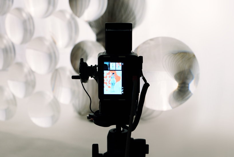 vincent leroy distorts iris van herpen's 'hypnosis' collection through a magnifying lens designboom