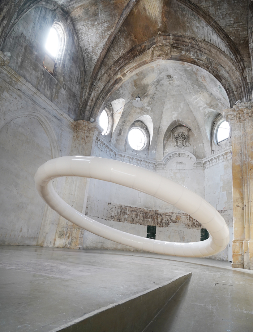 vincent leroy exhibits 'boreal halo' within 17th-century church building in france