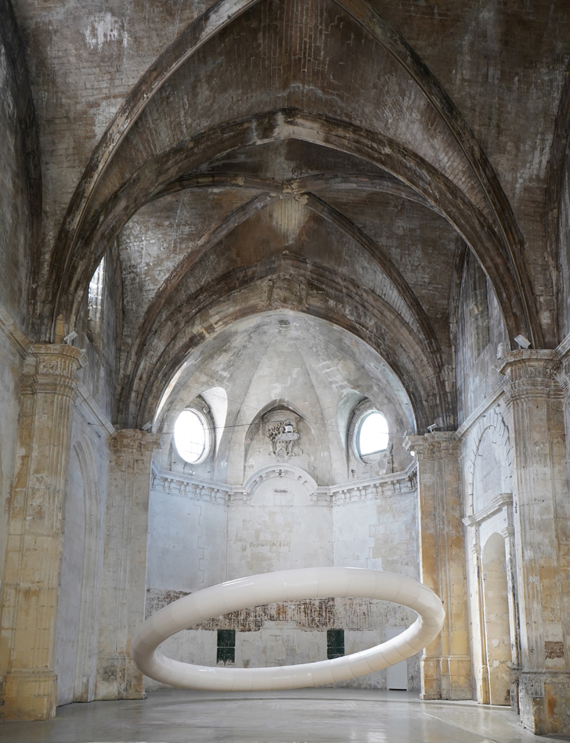 vincent leroy exhibits 'boreal halo' within 17th-century church building in france