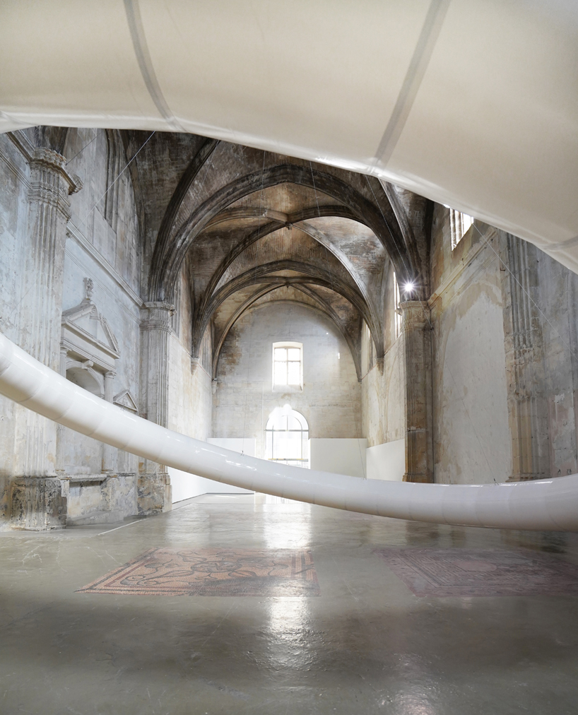 vincent leroy exhibits 'boreal halo' within 17th-century church building in france