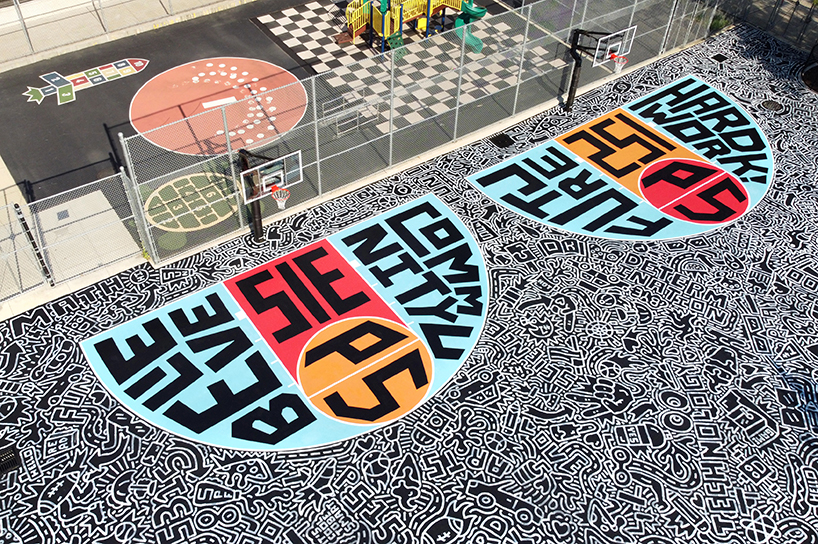 timothy goodman partners with the kevin durant foundation for a basketball court design for students in brooklyn 1
