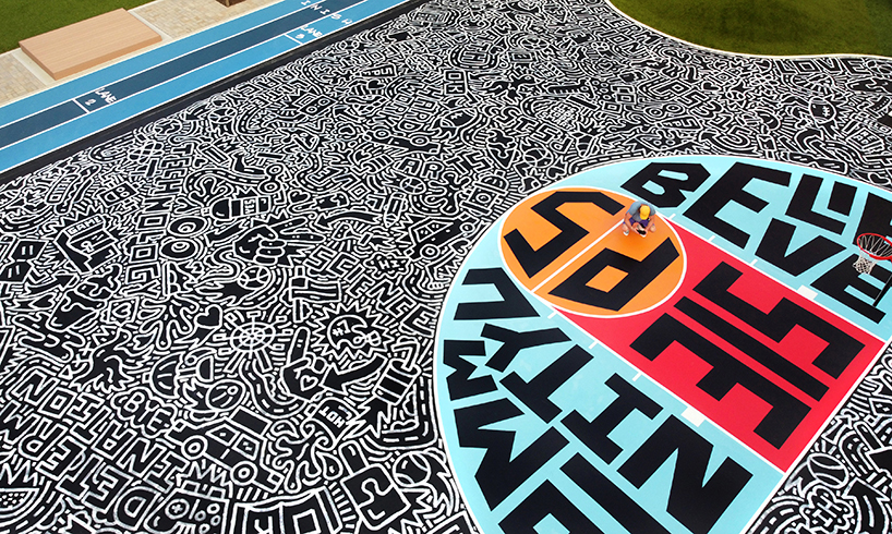 timothy goodman partners with the kevin durant foundation for a basketball court design for students in brooklyn 8