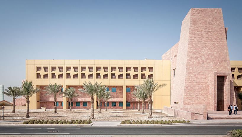 LEGORRETA completes engineering college in doha with pastel-hued geometric façades