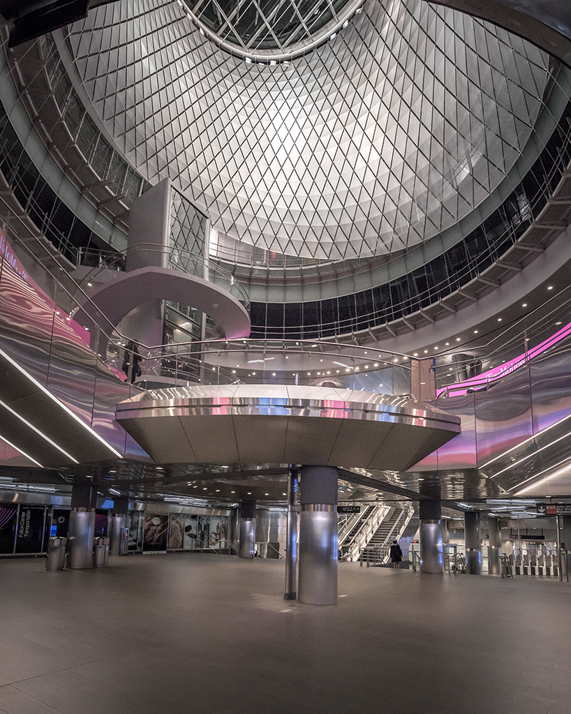 pygmalion karatzas photographs grimshaw and arup's fulton center transit hub in new york