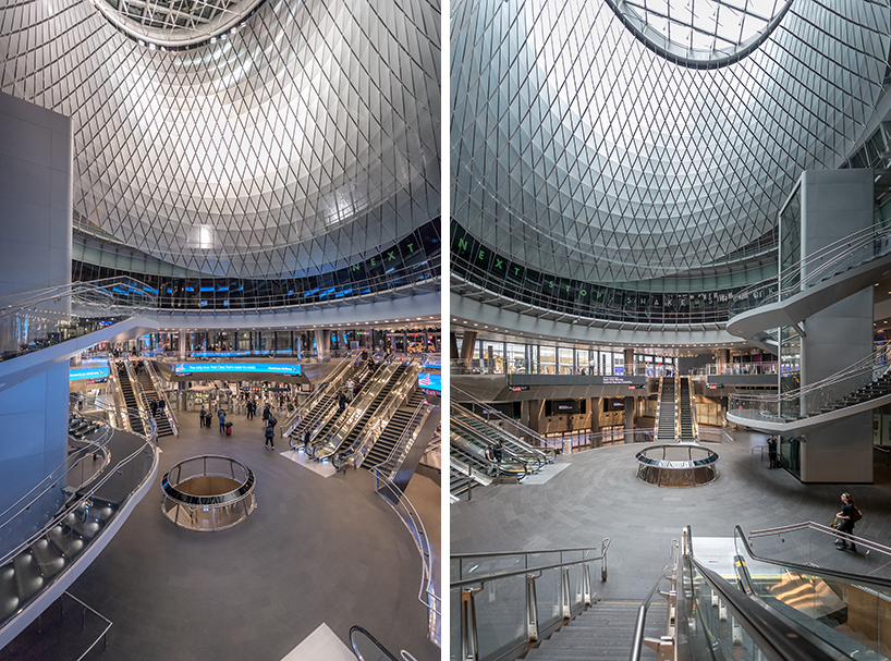 pygmalion karatzas photographs grimshaw and arup's fulton center transit hub in new york