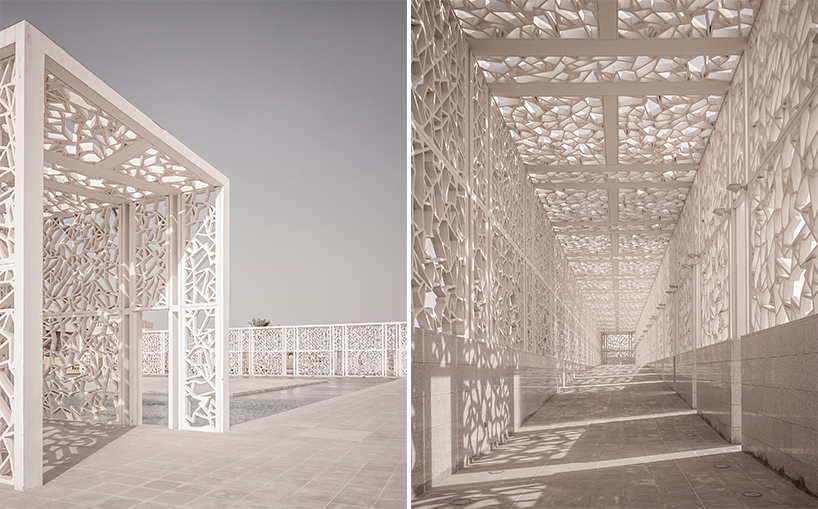 arata isozaki's ceremonial court in doha is captured by photographer pygmalion karatzas designboom