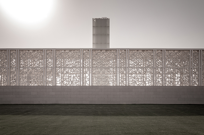 arata isozaki's ceremonial court in doha is captured by photographer pygmalion karatzas designboom