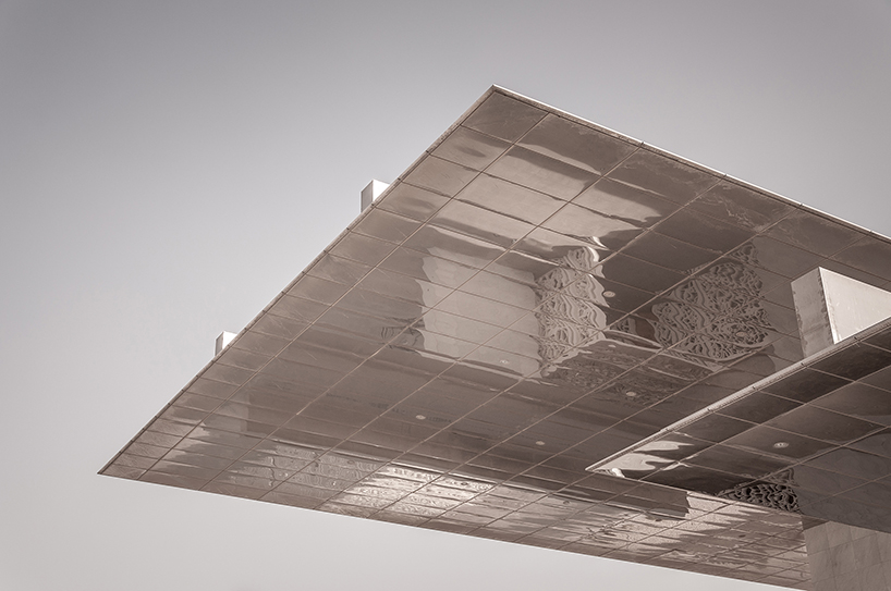 arata isozaki's ceremonial court in doha is captured by photographer pygmalion karatzas designboom