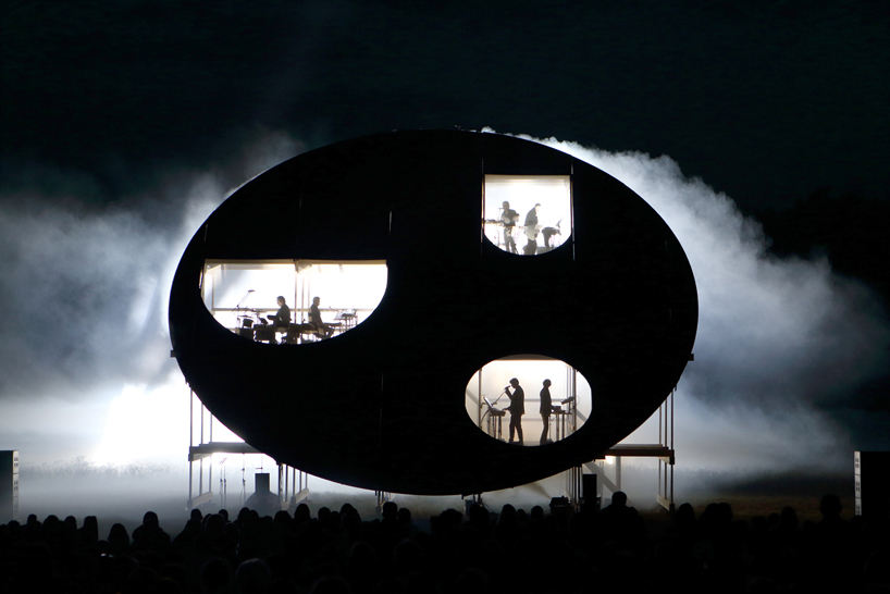 DJA's nature concert hall pavilion is easily reassembled in different locations designboom