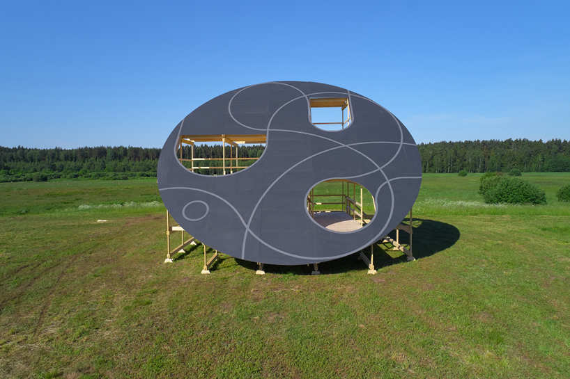 DJA's nature concert hall pavilion is easily reassembled in different locations designboom