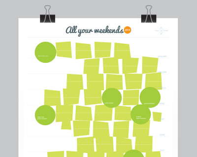 half three helps you plan your free days in 2014 calendar