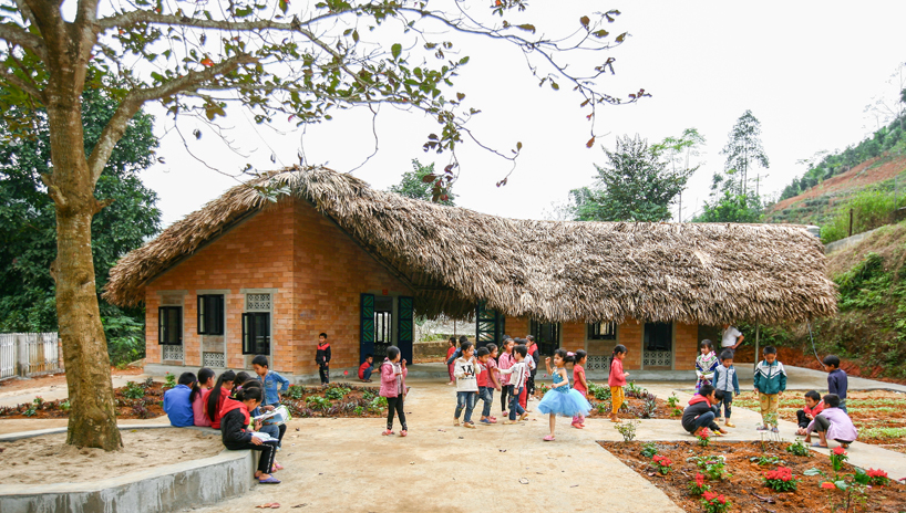 1+1>2 architects employs local materials and labor to build dao school in vietnam designboom
