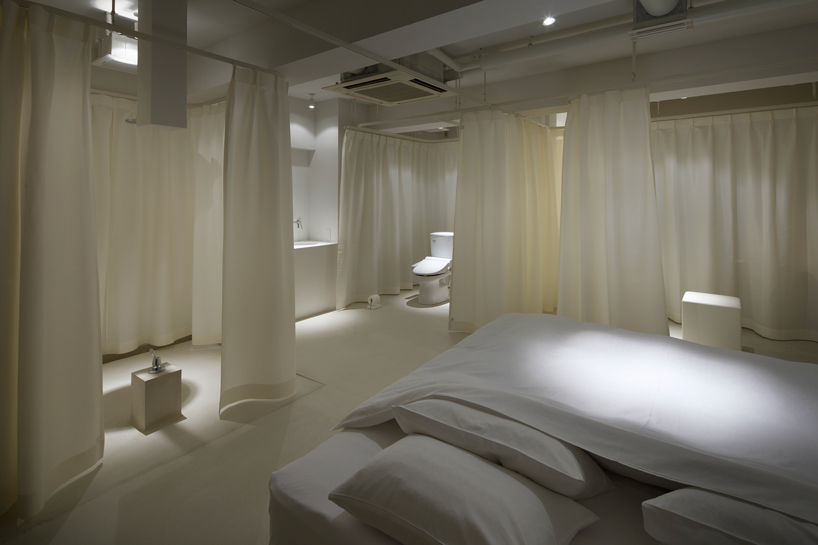 mifune design studio conducts shower curtain dance in