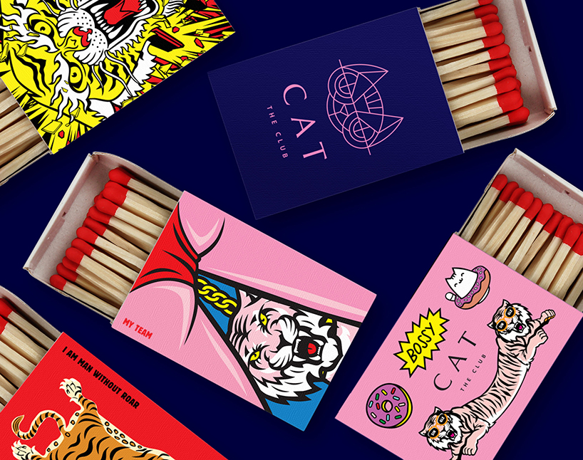 kissmiklos applies colorful illustrations to design CAT bar and dance club in budapest designboom