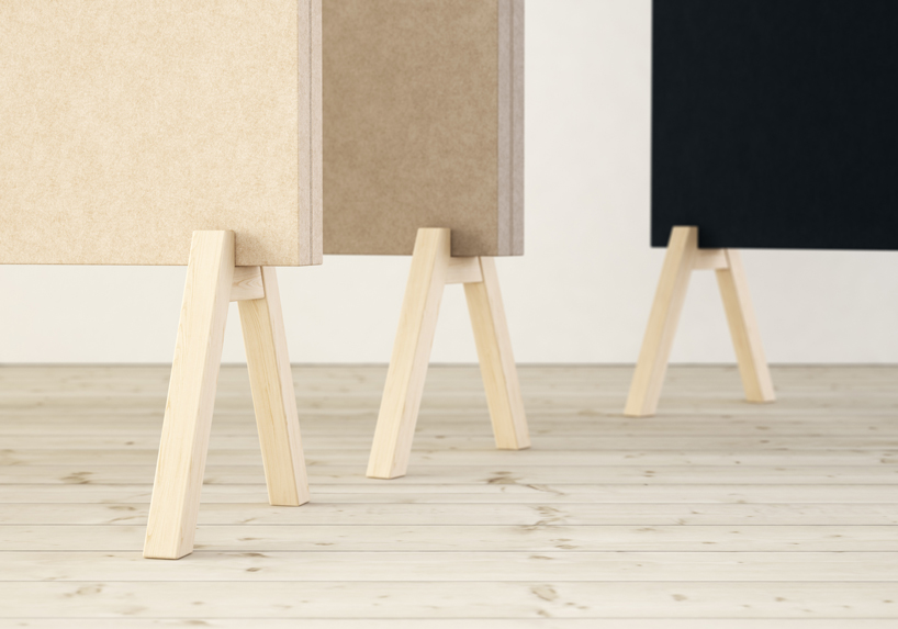 johan kauppi subtle floor screens glimakra stockholm furniture fair designboom