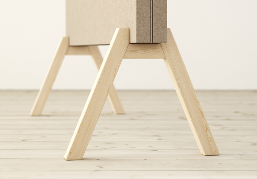johan kauppi subtle floor screens glimakra stockholm furniture fair designboom