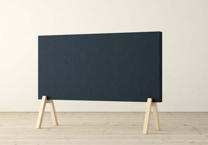 johan kauppi subtle floor screens glimakra stockholm furniture fair designboom