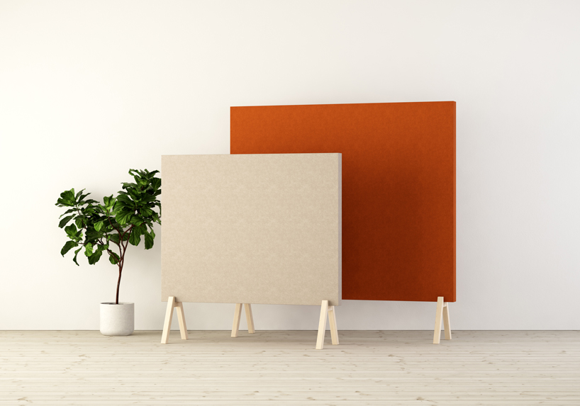 johan kauppi subtle floor screens glimakra stockholm furniture fair designboom