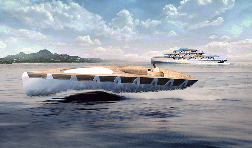 lujac desautel references the gherkin by norman foster to design 80 meter superyacht designboom