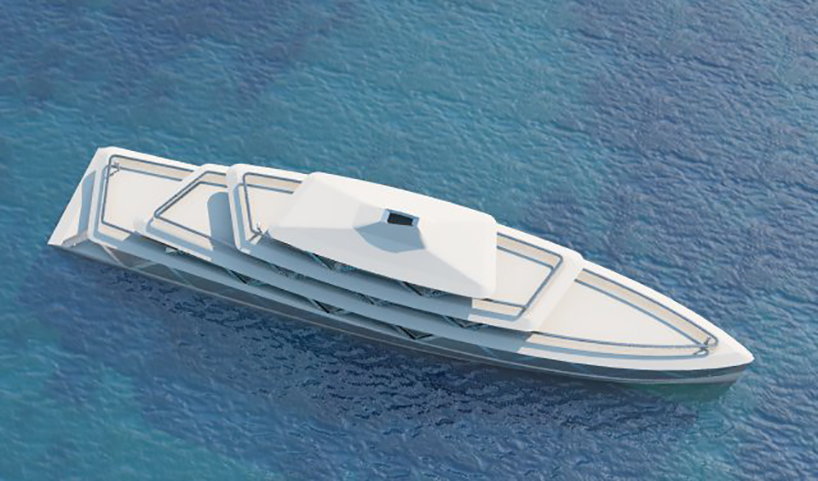 lujac desautel references the gherkin by norman foster to design 80 meter superyacht designboom