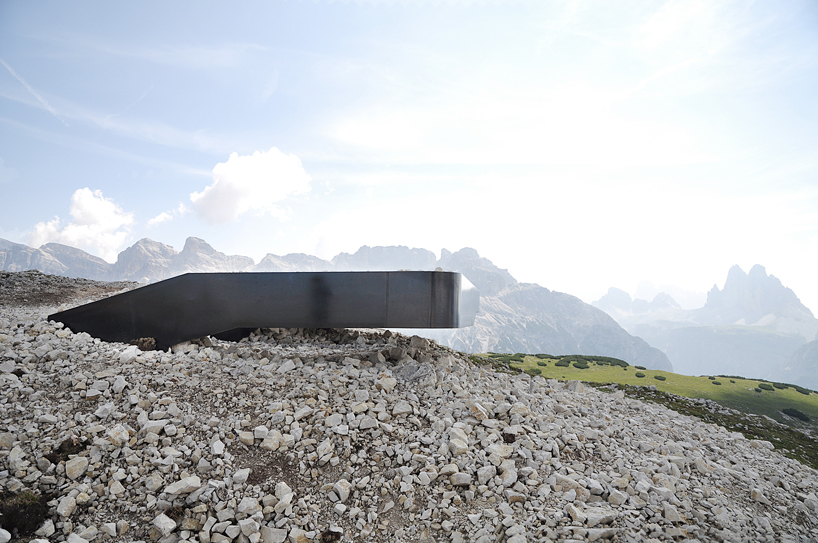 messner architects monte specie 2305 masl lookout dolomites italy designboom