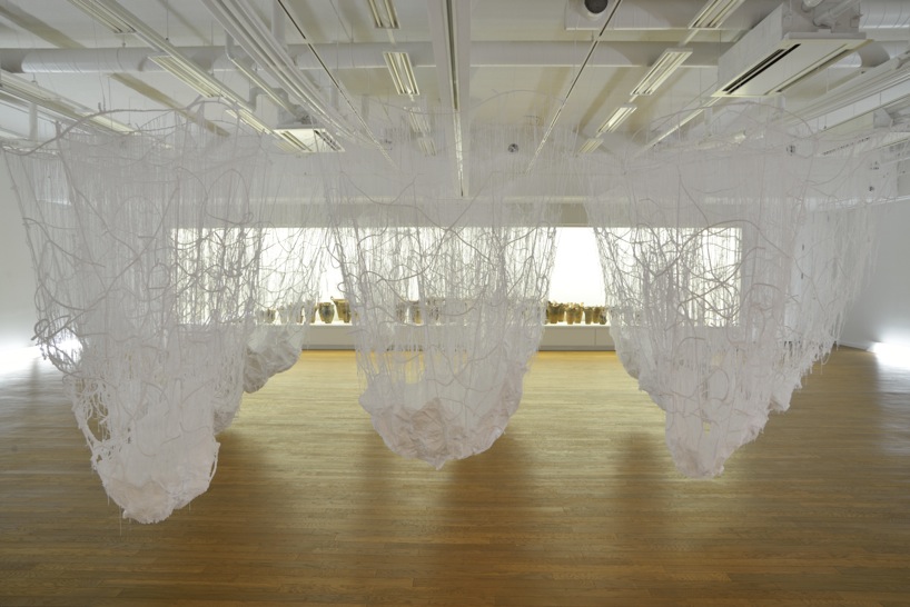 yasuaki onishi penetrating bowl installation kyoto japan designboom