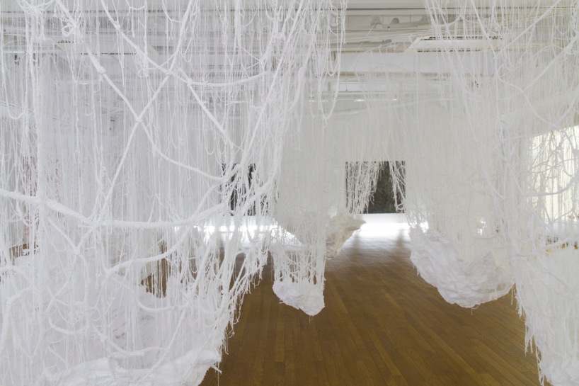 yasuaki onishi penetrating bowl installation kyoto japan designboom